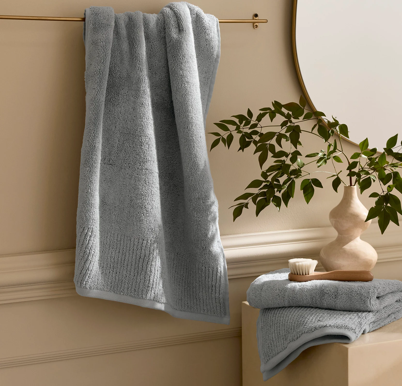 Turkish Ultra Plush Hand Towels (Pair) - Shore - Image 2