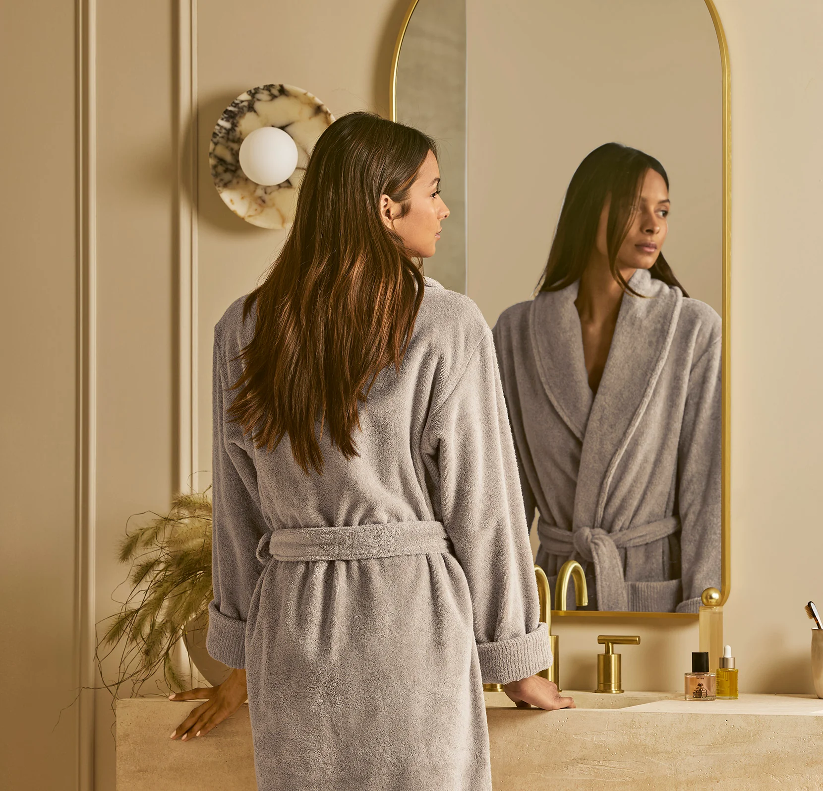 Turkish Ultra Plush Robe - Oak - Image 3