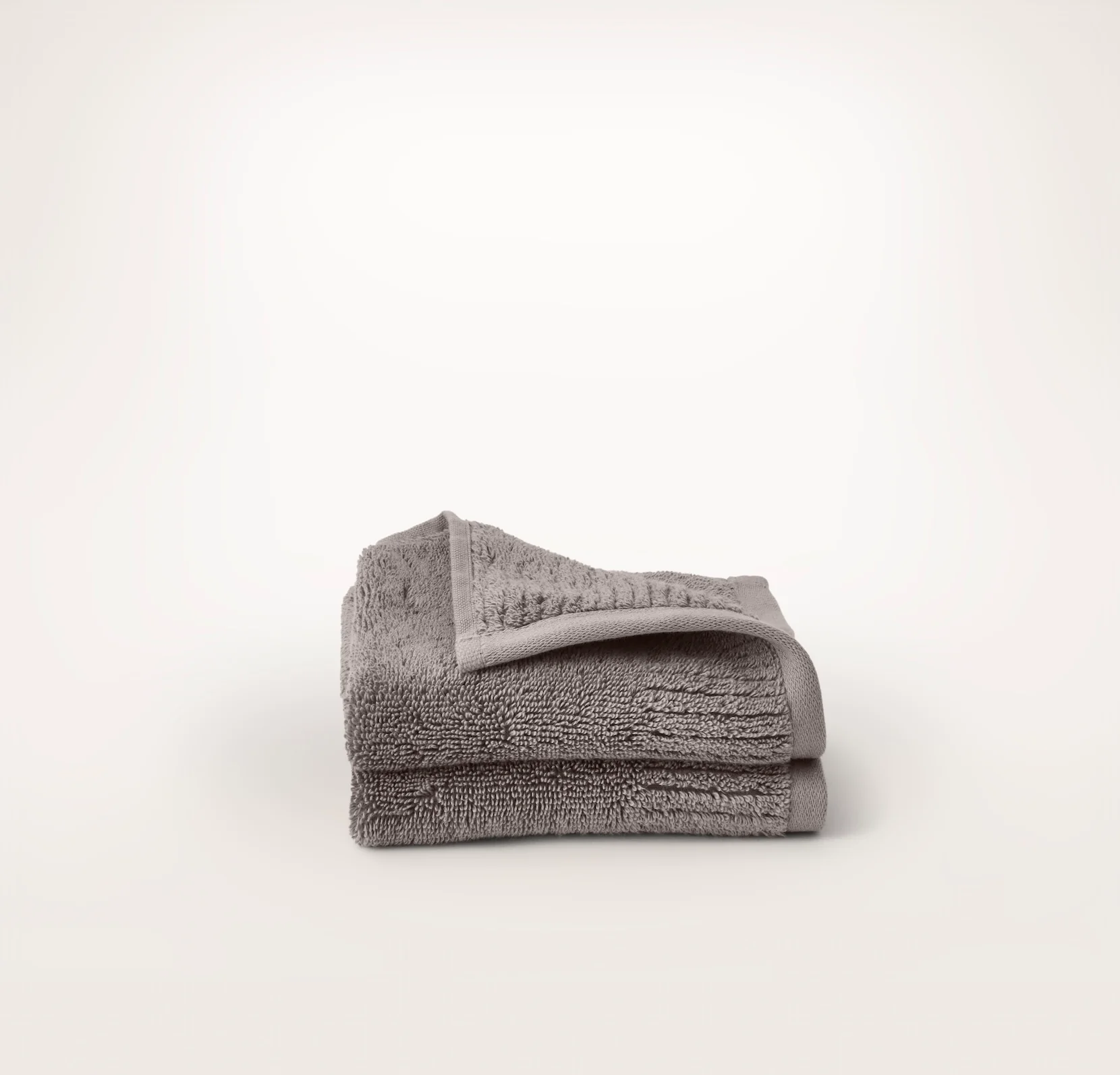 Turkish Ultra Plush Washcloths (Pair) - Stone