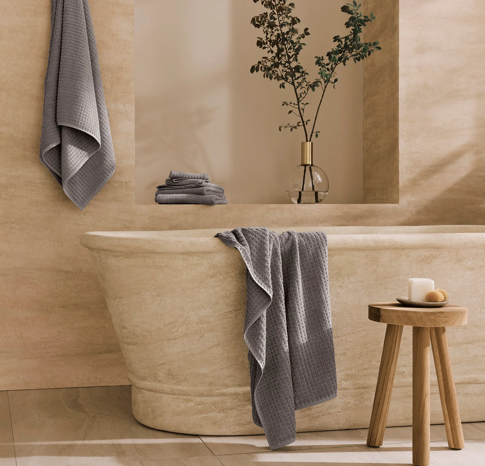 Turkish Waffle Bath Towel Set - Image 18