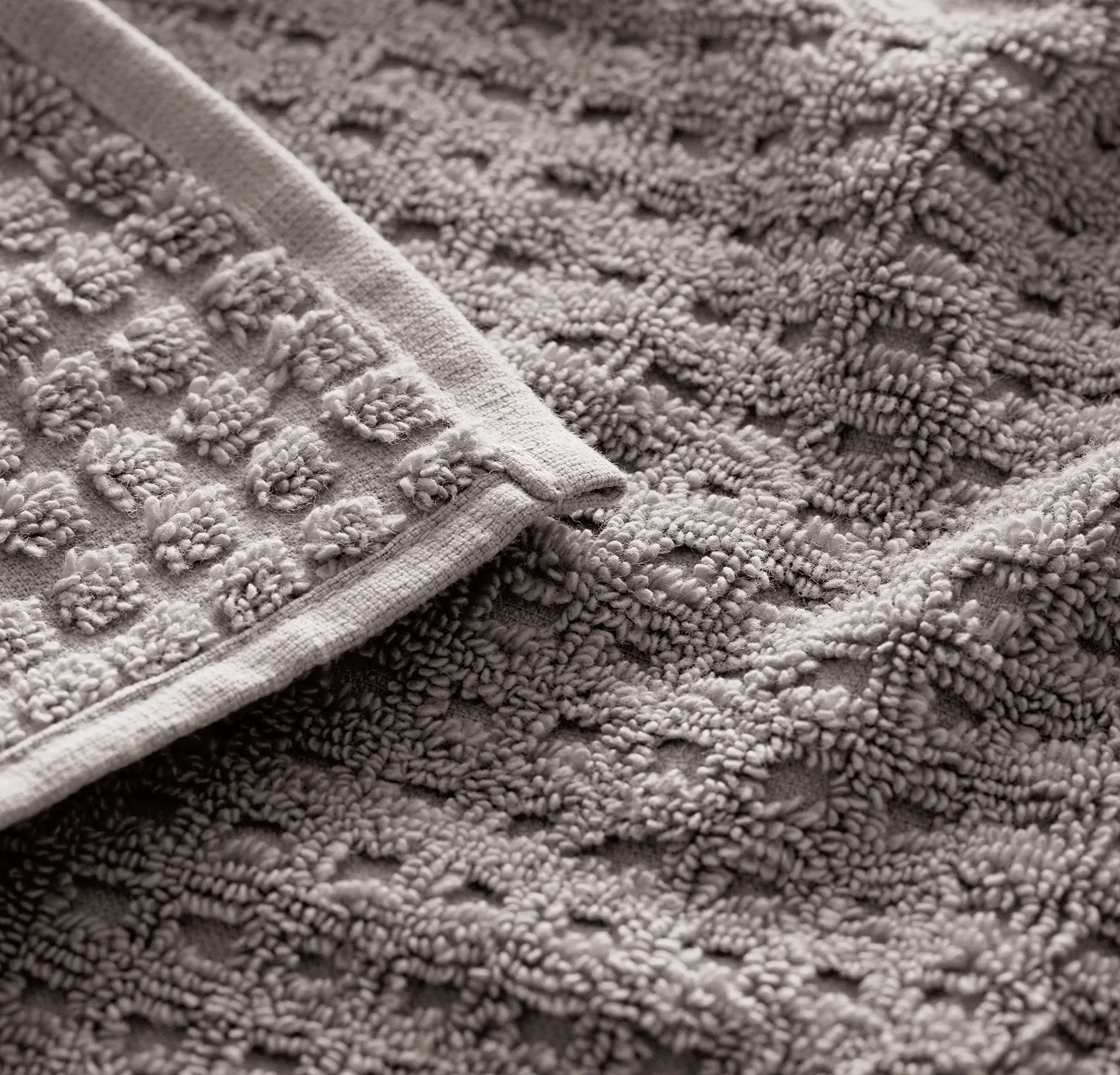Turkish Waffle Bath Towel - Stone - Image 5