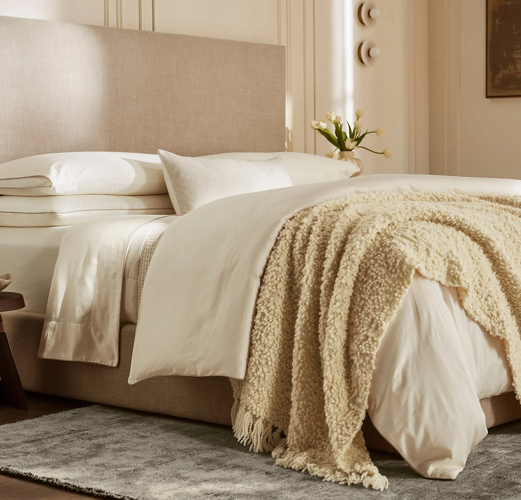 Two-Tone Ribbed Rug - Night/Cream - Image 3