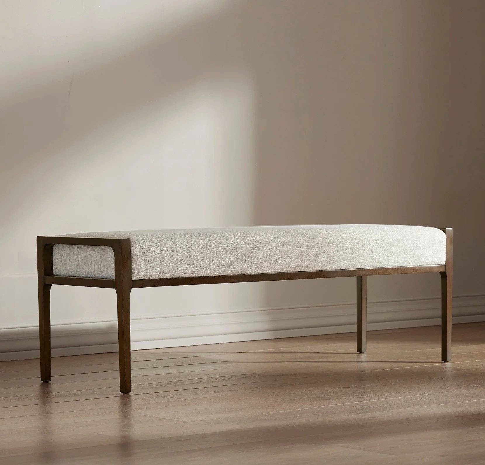 Upholstered Bench - Espresso - Image 3