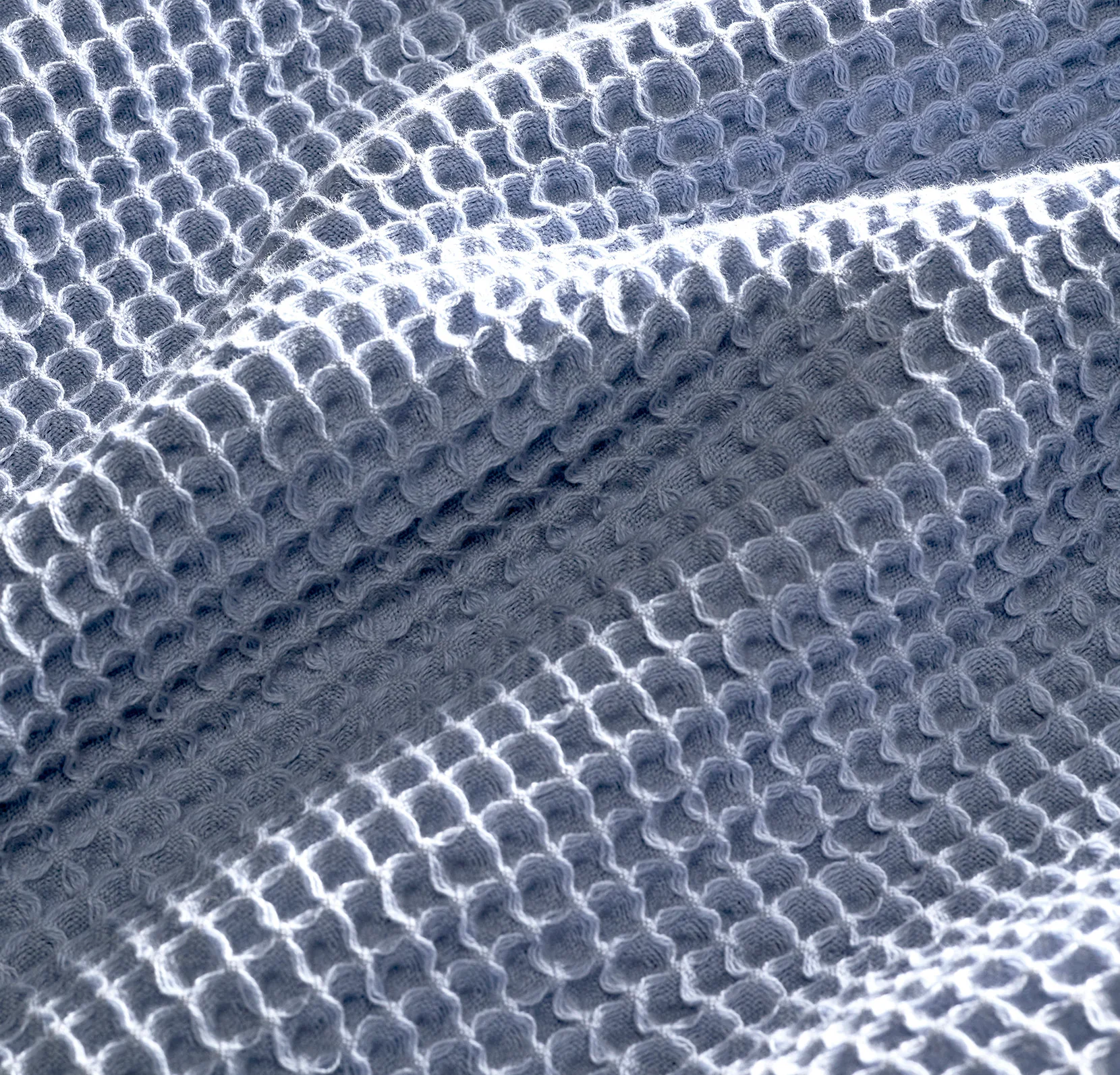 Waffle Bed Blanket - Hydrangea - Image 3